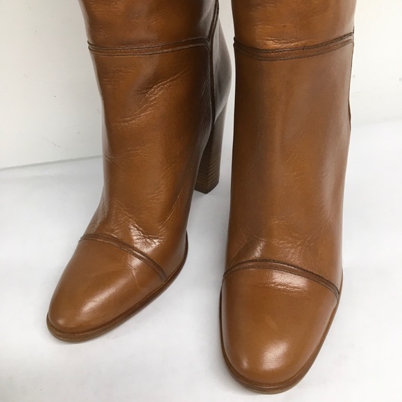 Marc Jacobs  Runway 2020  Tan Boots long, high heel Sz 38 US 7-7.5 New In Box - Picture 6 of 16